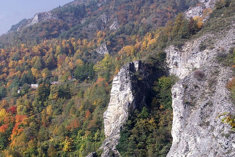 La Valletta del Rio Borbone dal sentiero per Baile
