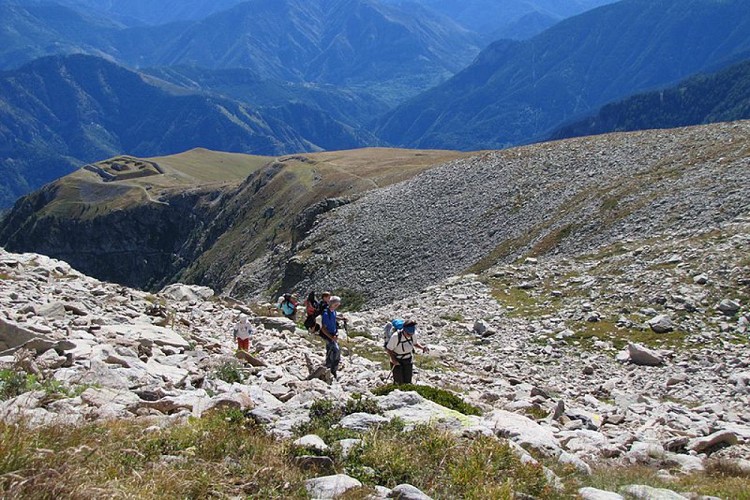 Sul sentiero per la Rocca dell'Abisso