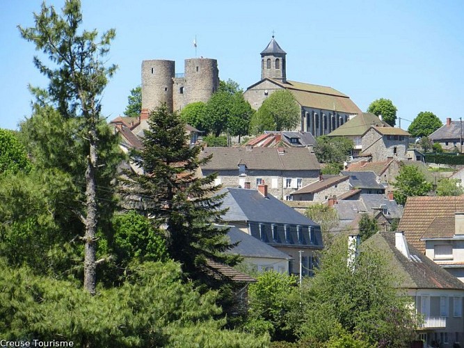 Vue du bourg de Crocq