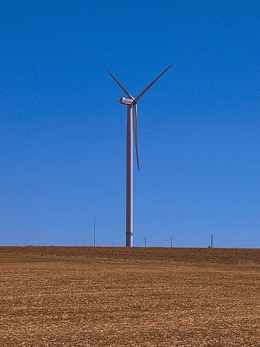 Éolienne sur le Chemin de la Reine