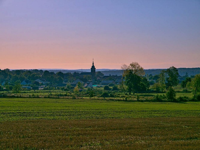 Vue sur le village d'Albestroff