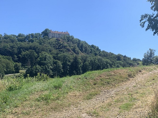 Vue sur le Château de Larochemillay