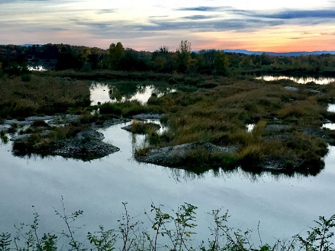 Parc Miribel-Jonage : sentier de l'eau