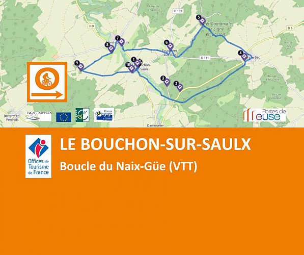 Le Bouchon sur Saulx - Boucle du Naix-Güe VTT