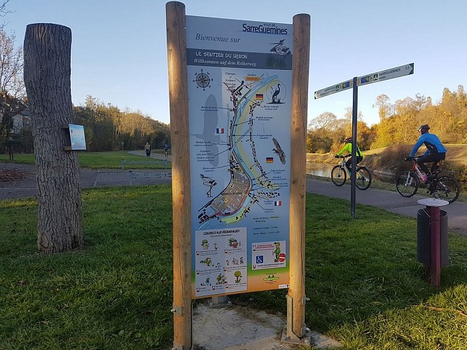 Panneau d'information du circuit