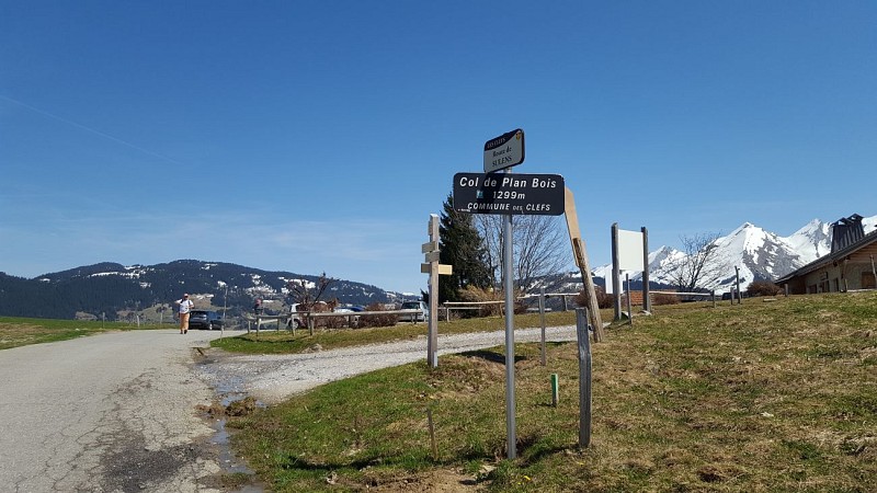 Col de Plan Bois depuis Les Clefs