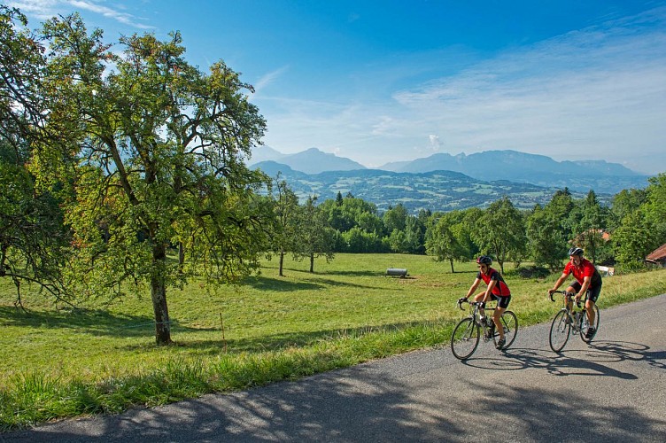 Fietsroute: Beklimming van de Plaine-Joux westkant
