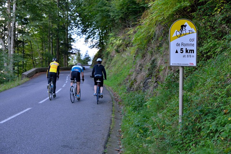 Fietsroute: Montée de Romme