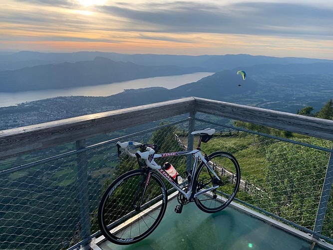 Montée cyclo du Mont-Revard depuis Aix-les-Bains