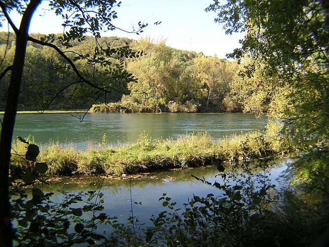 Path of the lône d'en l'Ile