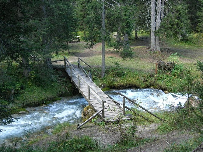 Torrent et lac de la Rosière