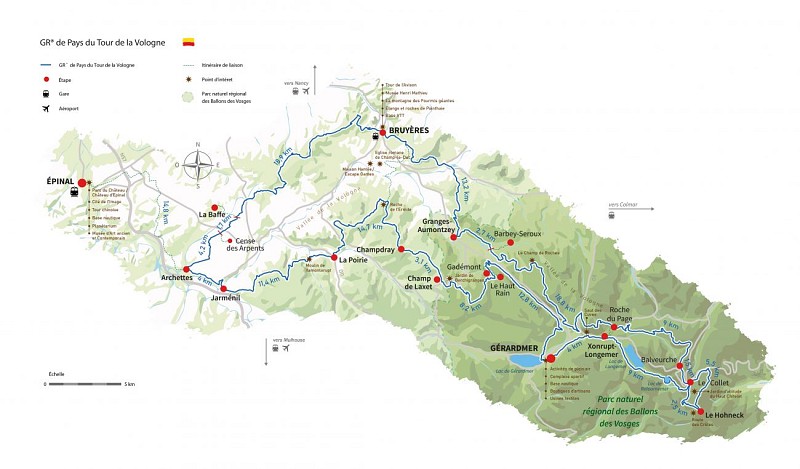 GR de Pays : Les Grandes Échappées Vosgiennes - Le tour de la Vologne
