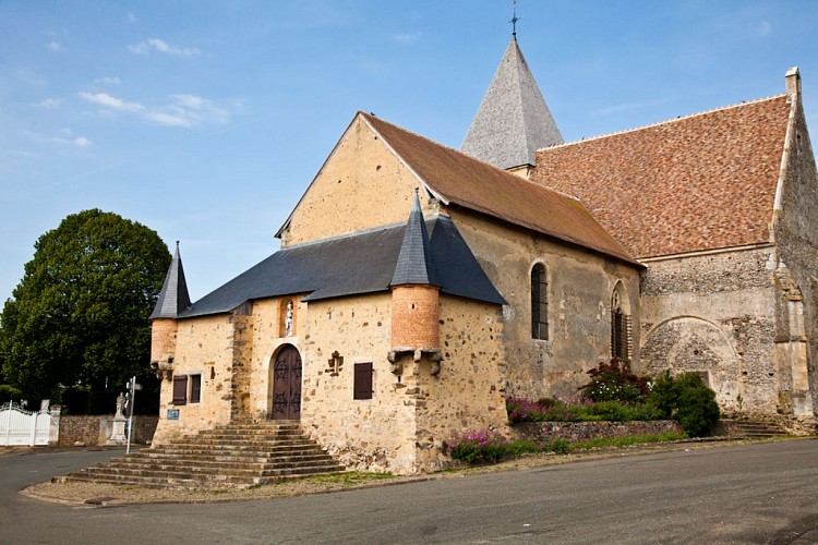 Circuit vélo - architecture autour de Bonnétable - église de St Georges du Rosay