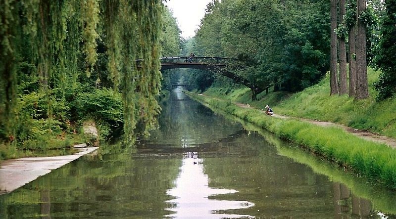 Fahrradtour am Canal de l'Ourcq
