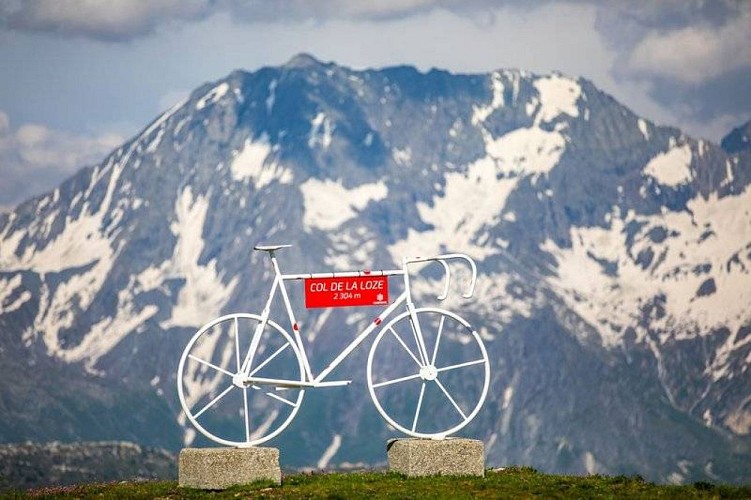 Arrivée au col de la Loze à 2304m d'altitude