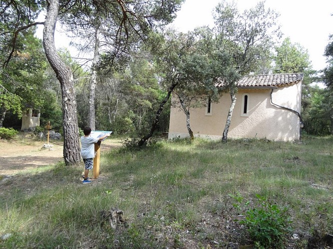 Randonnée pédagogique, le trésor du petit peuple, Fox Amphoux