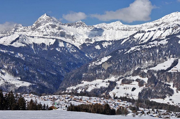 Itinéraire ski de rando Crest-Voland -Mont Lachat