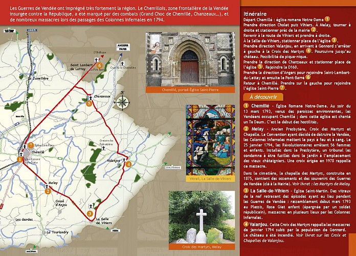 Route touristique sur les Guerres de Vendée à Chemillé-en-Anjou