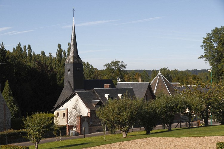 15. Weg der Guinguette – Start am Rathaus von Tourville-sur-Pont-Audemer
