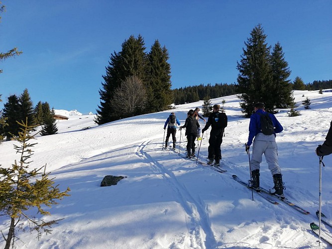 Itinéraire de ski de randonnée alpin - Le Bettex / Télésiège des Monts Rosset