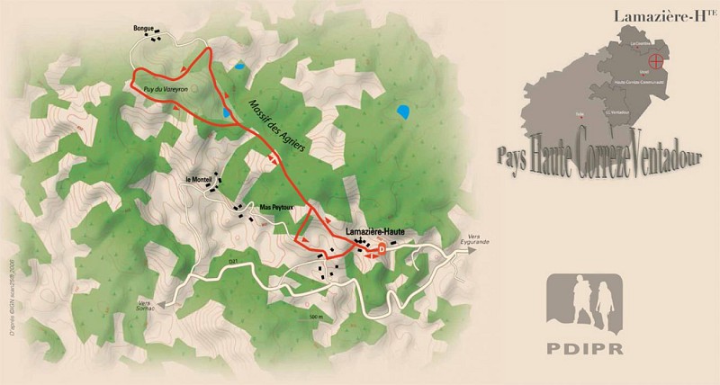 Chemin du sommet des Agriers