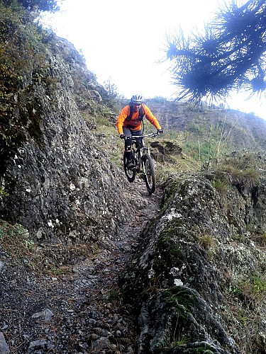 De col de la Valette vanuit Besse