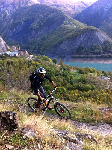 De col de la Valette vanuit Besse