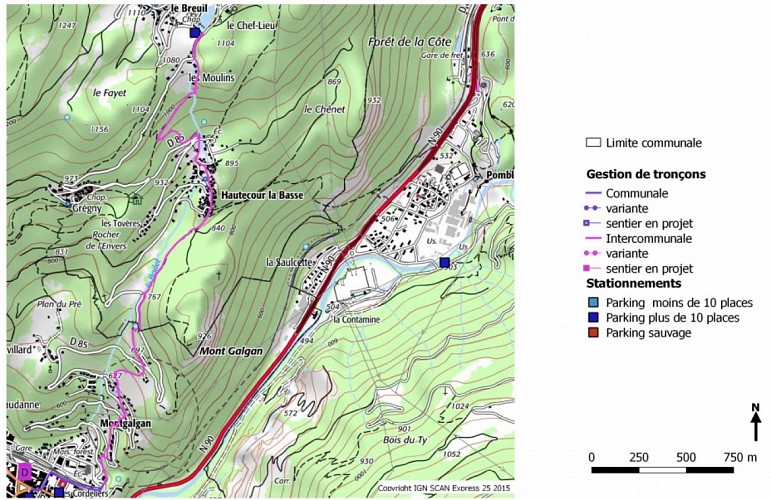 Sentier Moûtiers - Hautecour