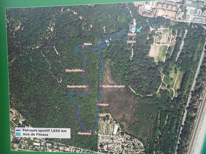 Parcours sportif du Parc de Vaugrenier - Villeneuve-Loubet
