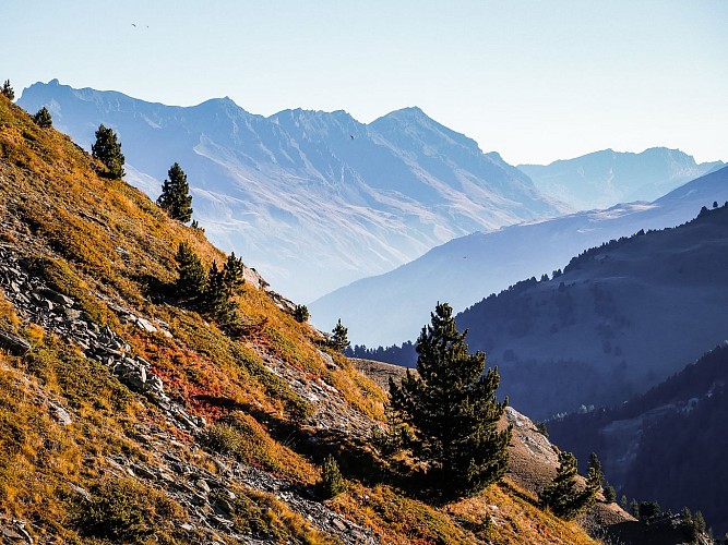 The Sarrazin trail on foot