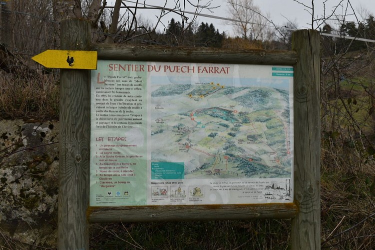 Randonnée Puech Farrat-Clavières-Margeride-Cantal-Auvergne