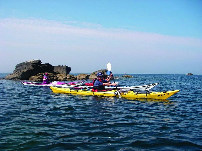 Kayak de mer en Baie de Douarnenez