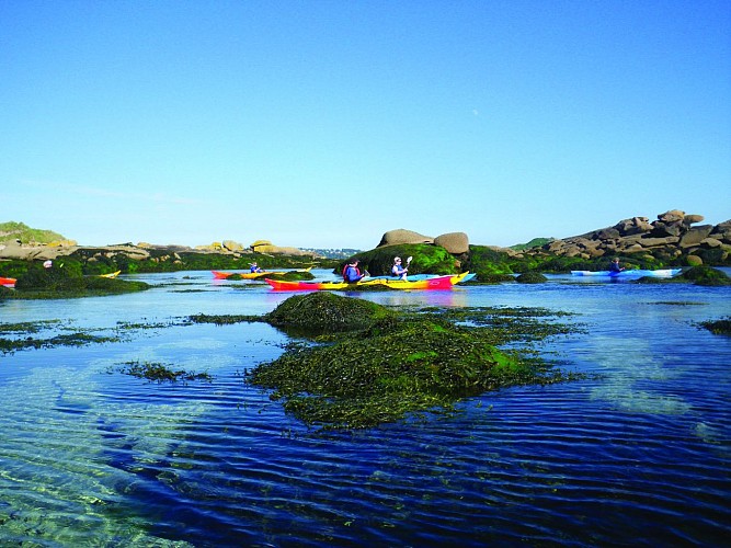 Kayak autour des îles sur Lannion et Trébeurden