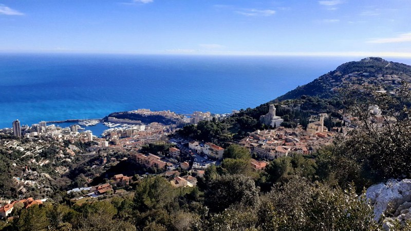 Monaco depuis le Mont de la Bataille