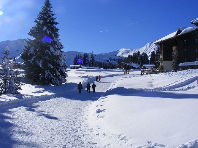 The discovery loop of the center of the resort