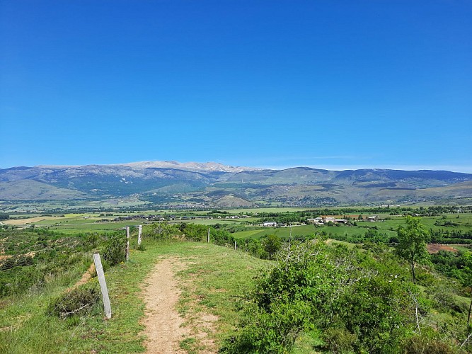 Vue sur la Cerdagne et le massif du Carlit