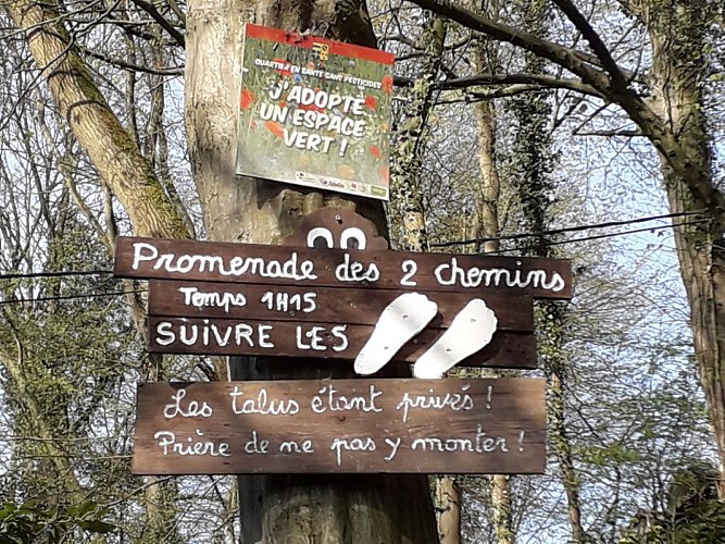 Céroux-Mousty : le Sentier du Sculpteur