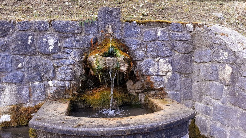Une fontaine sur la piste du retour