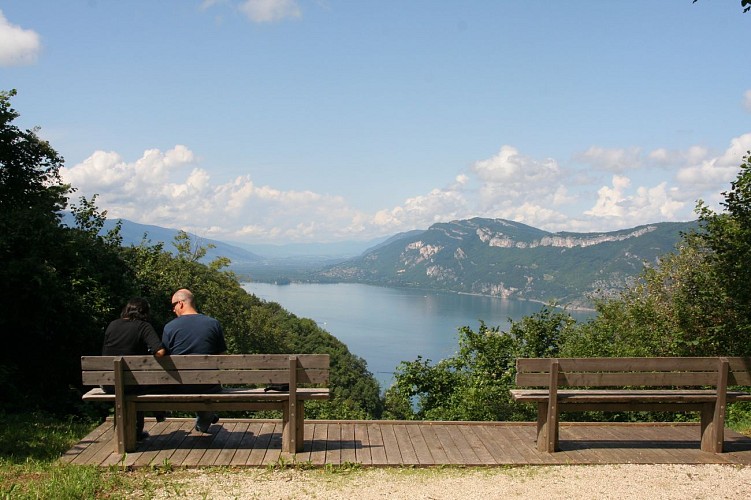 Touristes admirant la vue