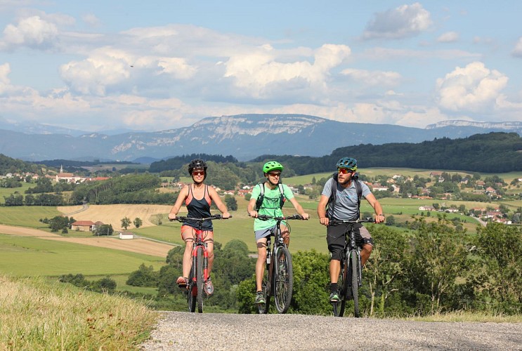 Mountainbike-Route Nr. 2 – "Höhenrundfahrt am Lac de Paladru"