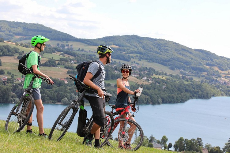 Mountainbike-Route Nr. 2 – "Höhenrundfahrt am Lac de Paladru"