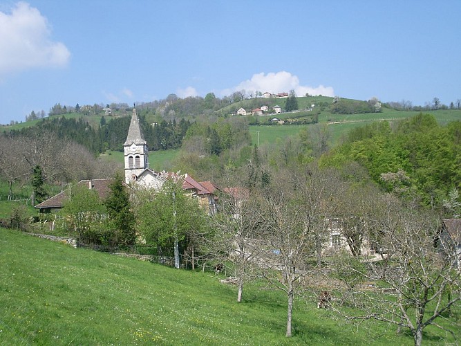 Fußwanderweg: "Saint-Aupre – das Dorf der zwei Kirchen"