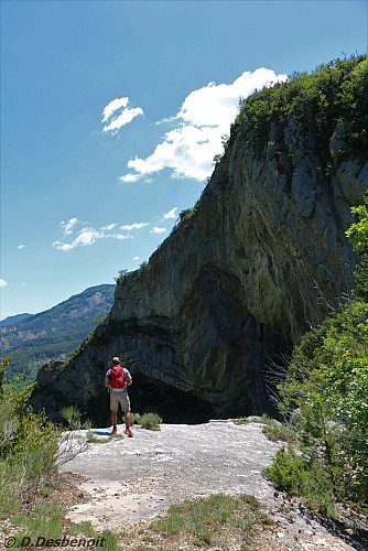 La cascade de la Beaume et la Haute-Beaume