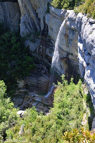 La cascade de la Beaume et la Haute-Beaume