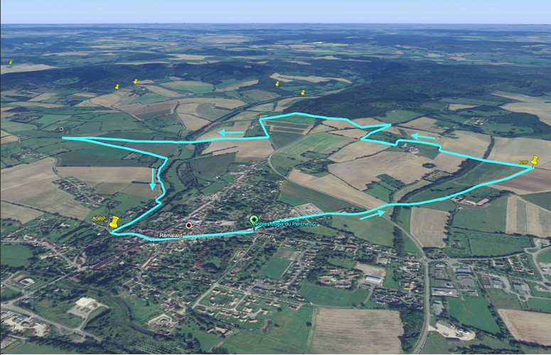 Nobles Logis du Perche (Rémalard) Variante 8,3 Km