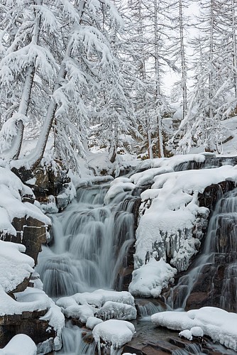 Cascade de Fontcouverte hiver