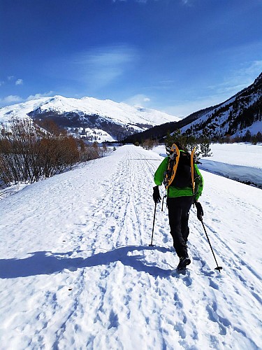 Les Fonts de Cervières on snowshoes