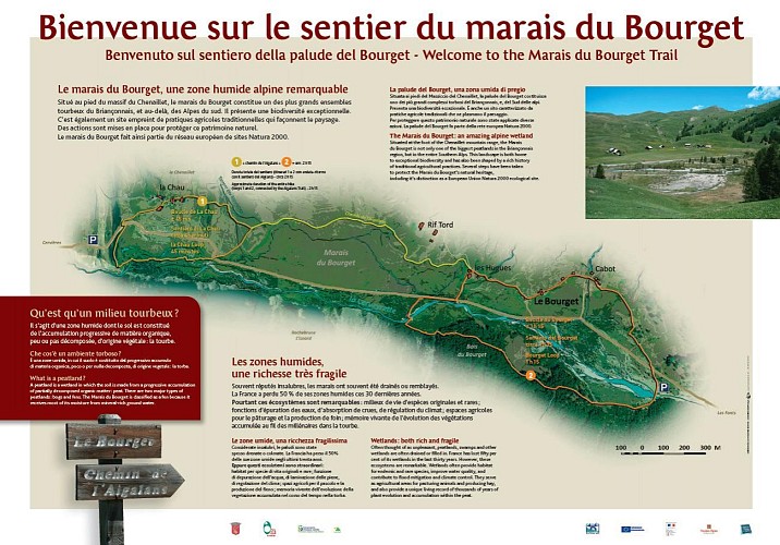 Sentiero di interpretazione della palude di Bourget