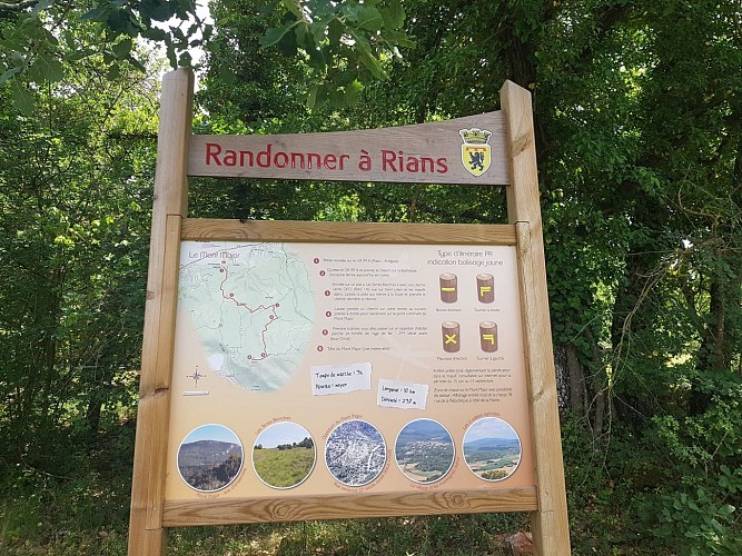 Randonnée, le Mont Major, Rians