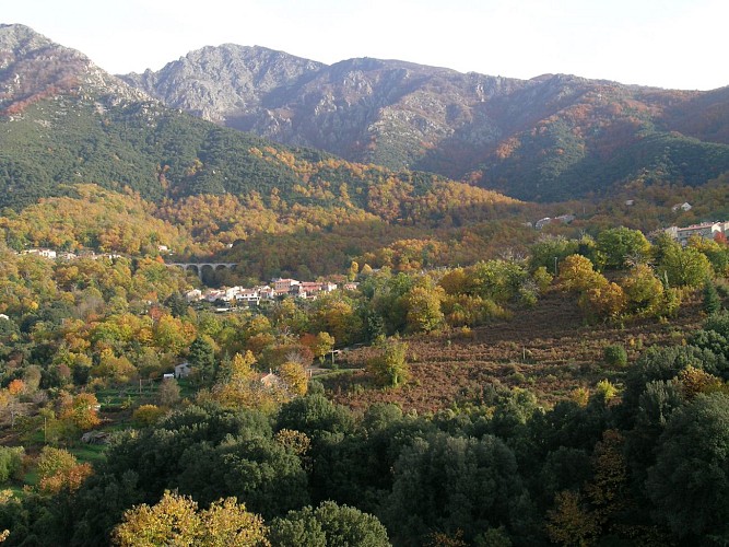 Bocognano - vue du Busso